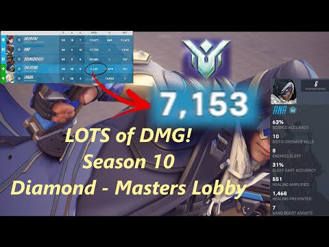High Damage Ana Carry in Masters Ranked - Masters Ana gameplay