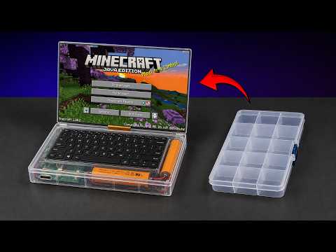 I Turned a Plastic Organizer into a Mini Laptop!