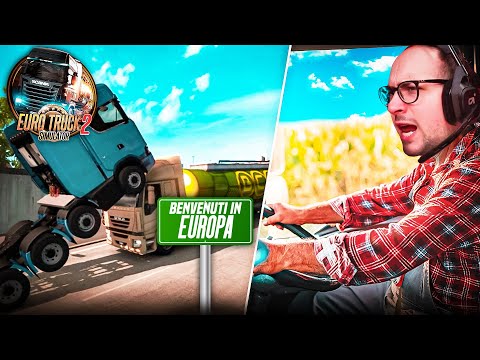 MatteoHS VIAGGIA in EUROPA e fa un INCIDENTE su Euro Truck Simulator 2!!