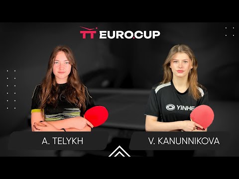 12:50 Anastasiia Telykh - Vasylysa Kanunnikova 12.12.2023 TT Euro.Cup Women Ukraine Master. TABLE 3
