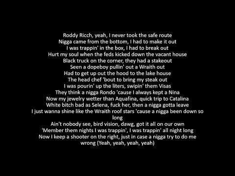 Roddy Ricch - Down Below (lyrics)