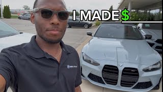 How much can you make as a Car Salesman at a luxury car dealership “BMW” my first month beginner.