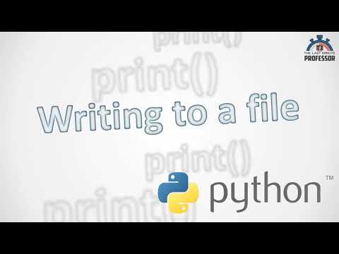 Write To A File Using Print Function Python