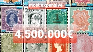 most expensive 50 most expensive indian stamps value and catalog number timbres timbre briefmarken