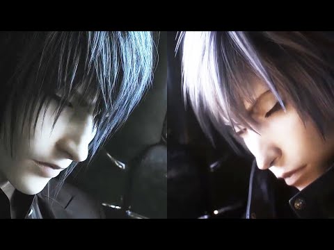 Noctis and Yozora - Final Fantasy Versus VIII (XV), Kingdom Hearts Re:Mind Car Scene Comparison