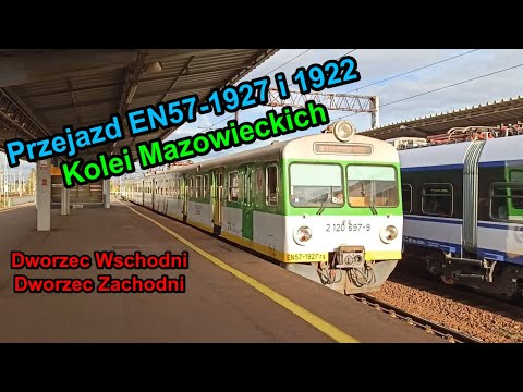 Przejazd EN57 KM na odcinku W-wa Wschodnia - W-wa Zachodnia