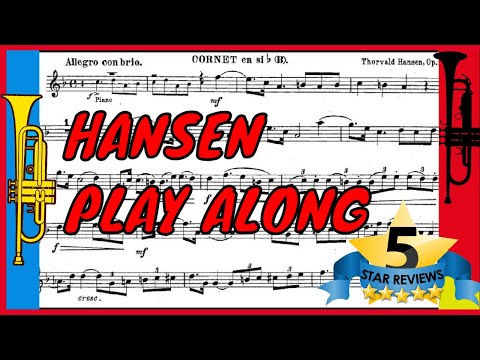 Hansen: Sonata for Cornet and Piano: Allegro con brio (Backtrack, Piano Play along, Accompaniment)