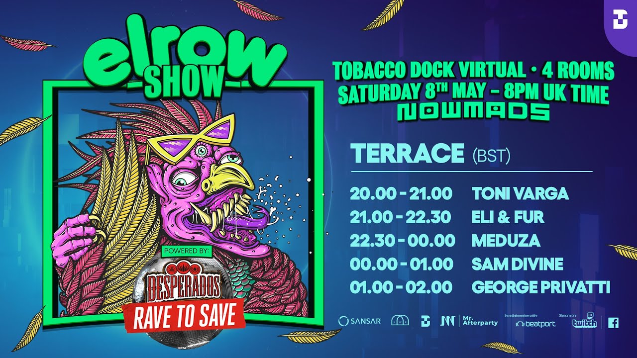 Toni Varga - Live @ Elrow x Tobacco Dock Virtual x The Terrace 2021