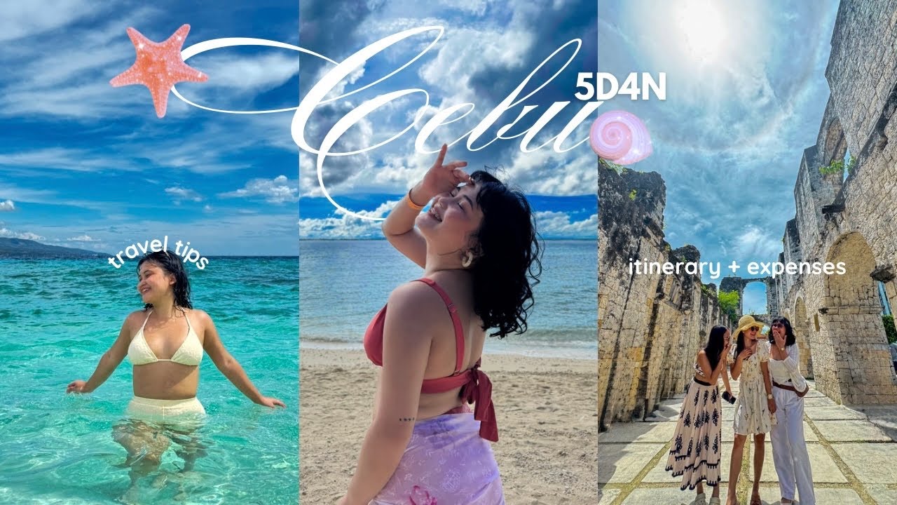 Cebu Travel Vlog 🏝️ | 5D4N itinerary and expenses | Oslob, Moalboal, Badian & Mactan