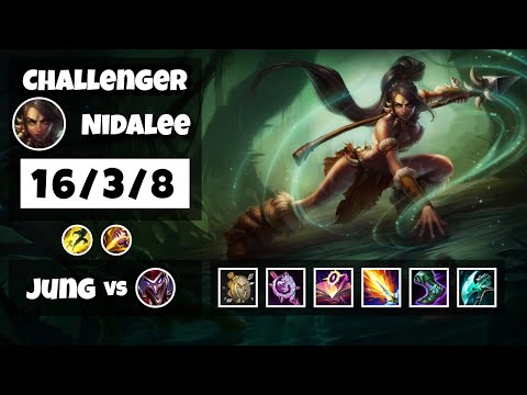 Nidalee vs Shaco NA Challenger JUNGLE (16/3/8) - v11.6