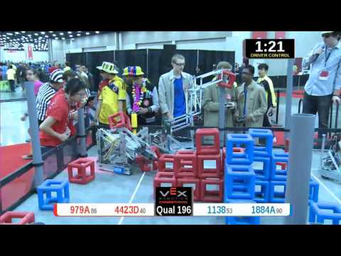 2015 VRC Engr Q196 - 979A 4423D vs 1138 1884A - 14 to 28 - VEX Worlds 2015 - Engineering Division