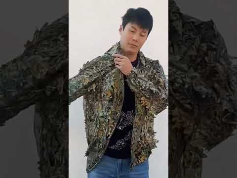 Кикимора маскировочная Tactical 3D маскировочный костюм 3д листья камуфляжный кофта + штаны - фото 1 - id-p2526596711