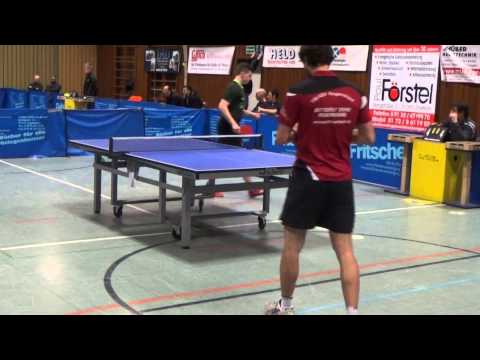 TT Regionalliga Effeltrich vs Regenstauf 20141129 8 Zaus vs Uwe Liebchen 1