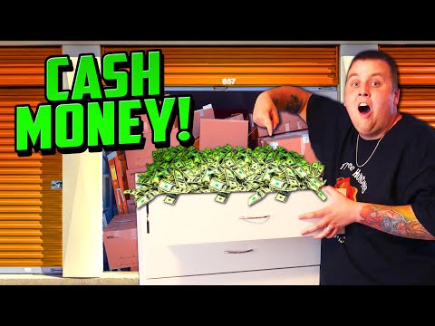 CASH MONEY HIDDEN IN DRESSER Inside Storage Unit!