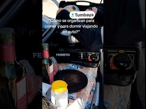 Así nos organizamos para comer y para dormir viajando en auto.