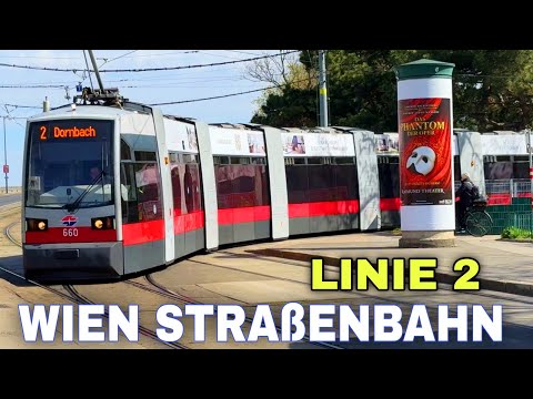 Wien Straßenbahn 🇦🇹 Linie 2  Friedrich-Engels-Platz to Dornbach