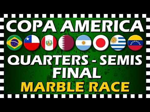Copa America 2019 Quarter Finals - Semi Finals & Final - Marble Race - Algodoo