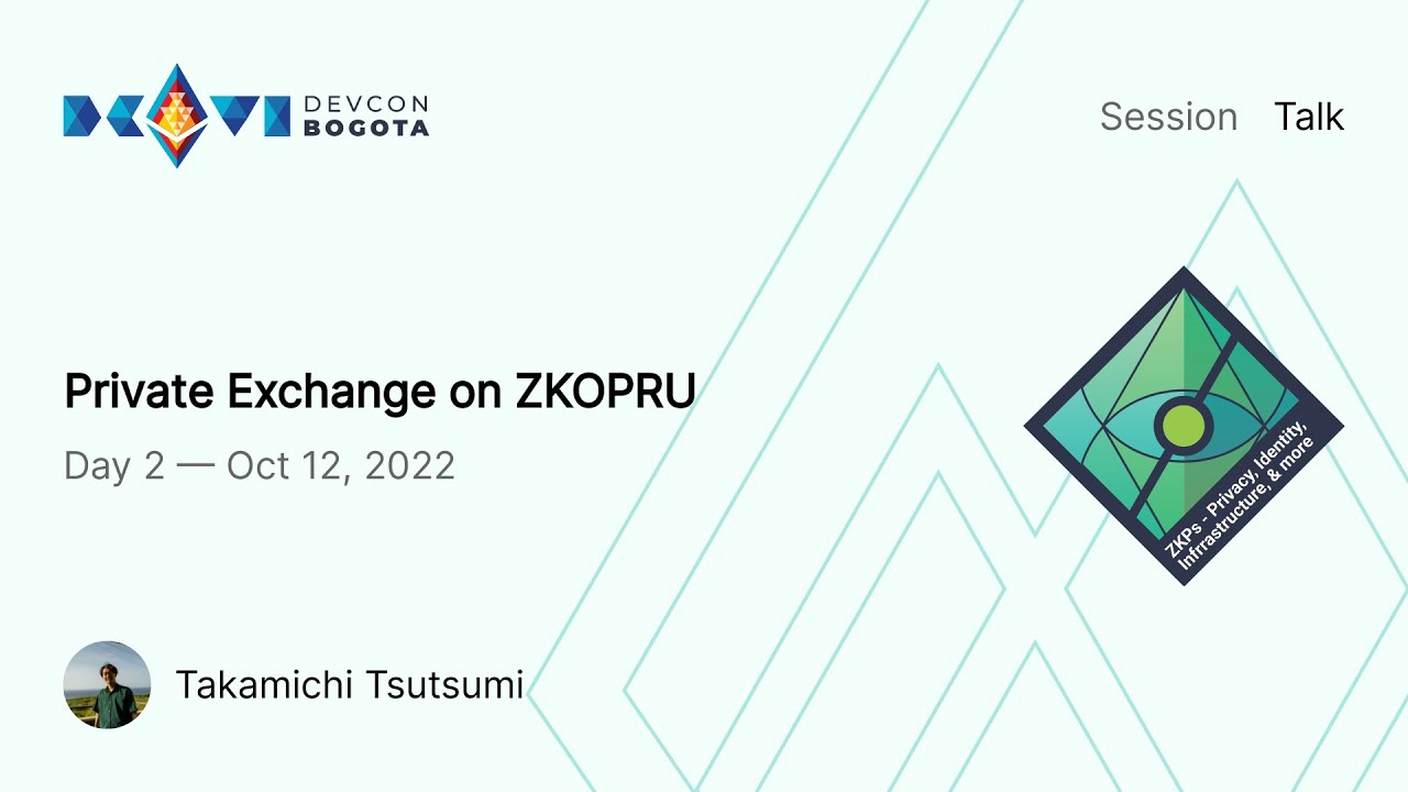 Private Exchange on ZKOPRU preview