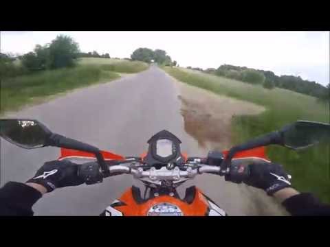 KTM Duke 125 II Yamaha Grizzly 550 II Prawie zabiłem psa II Popływali w rzece II GoPro HERO4 Silver