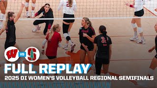 Wisconsin vs. Stanford: 2025 NCAA women’s volleyball regional semifinals | FULL REPLAY