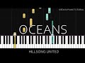 Hillsong United - Oceans (Where Feet May Fail) (Medium Piano Tutorial)