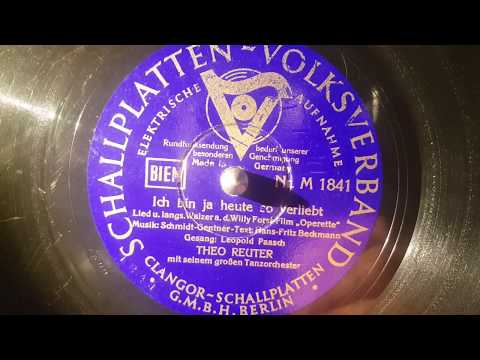 ich bin heute yerliebt - theo reuter - 78 rpm
