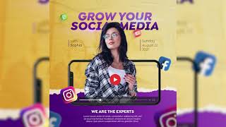 social media design post | photoshop time-lapse