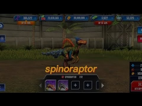 spinoraptor lacked 1000 Kaprosuchus DNA to become spinotasuchus. Jurassic world the game