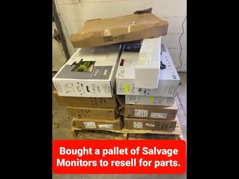 Bought a load of salvage Tvs and Monitors for resell. The outcome looks GREAT !!