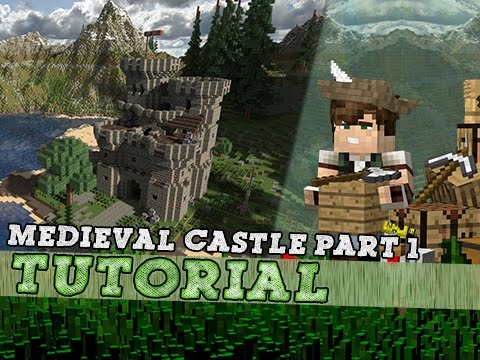Jeracraft - Minecraft Tutorial: How To Build A Medieval Keep/Castle - Part One