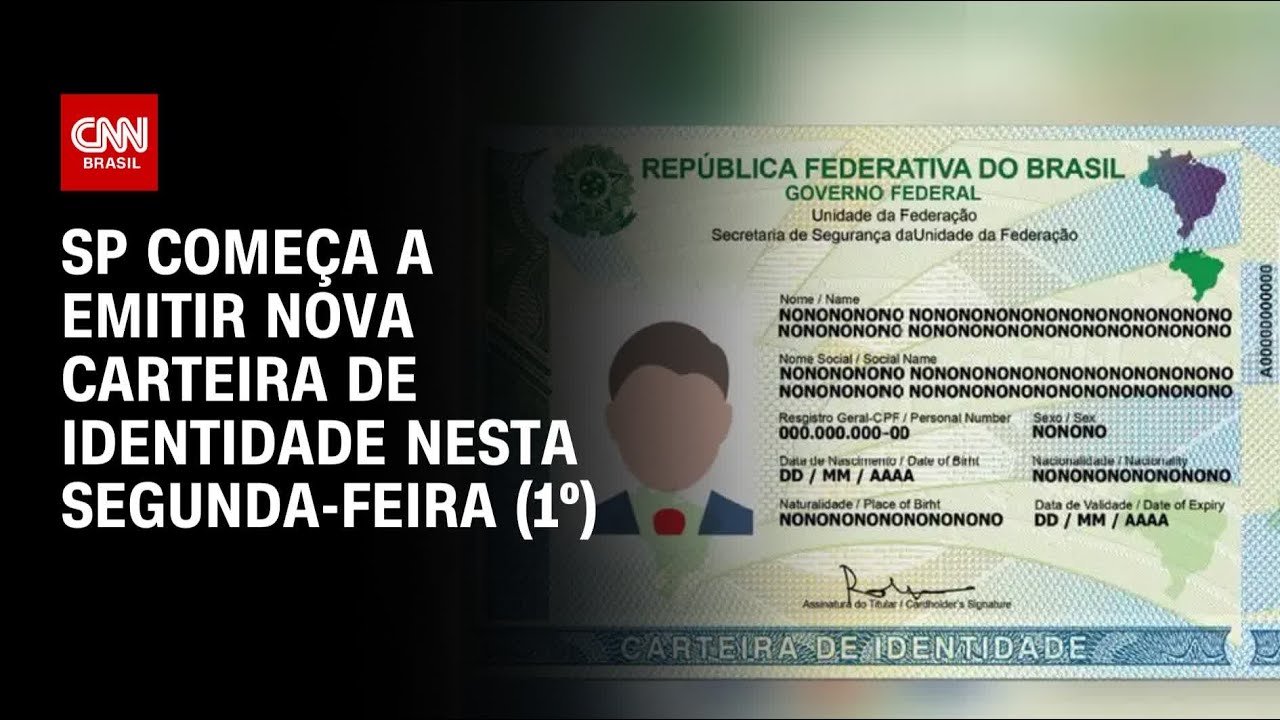 SP começa a emitir nova carteira de identidade nesta segunda-feira (1º) | AGORA CNN