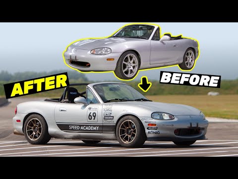 Building a BUDGET Mazda Miata in 15 minutes