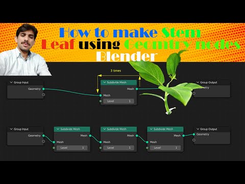 How To make a plant using Geometry nodes in blender