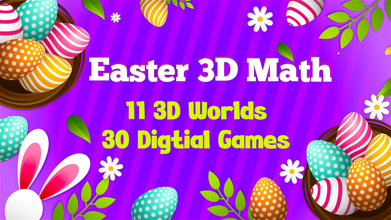Easter 3D Math (addition and subtraction within 20)