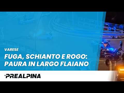 Varese, ignora l'alt e si schianta
