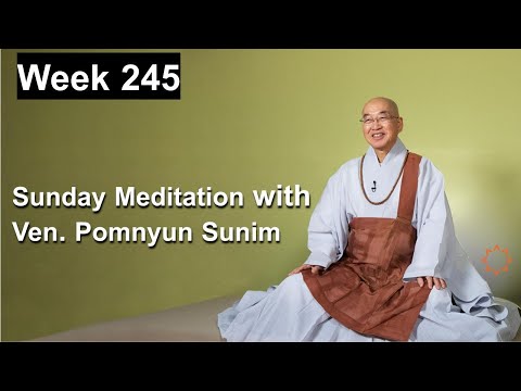Recorded Sunday Meditation with Ven. Pomnyun Sunim (법륜스님) Week 245 (12/15/2024)