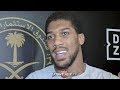 ANTHONY JOSHUA "I'VE BEEN FOCUSED ON BOXING. IM MORE RELAXED, IM READY TO ROCK & ROLL THIS SAT!"