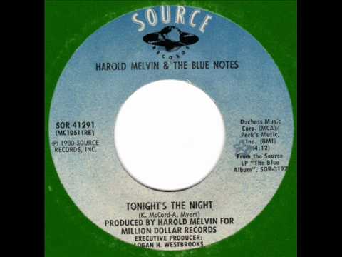 HAROLD MELVIN & the BLUE NOTES  Tonight's the night  80s Modern Soul