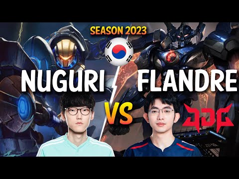 Nuguri vs JDG Flandre - Nuguri JAYCE vs Flandre AATROX Top - Patch 13.24 KR Ranked