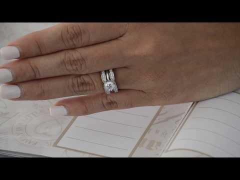 0.24 Ct. Design Ring Guard with Millgrain and Filigree Detailing - TwoBirch TB-GUARD-0085-WG-E