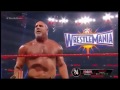 GOLDBERG Spears BROCK LESNAR Before Wrestlemania RAW 27 3 2017