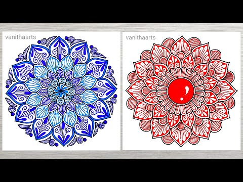 Colorful Mandala Art Using Spirograph Technique Step by Step Tutorial vanithaarts geometricalart