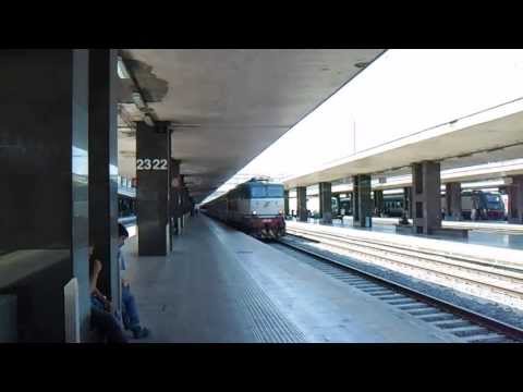 E656.024 in partenza con l' IC 518 "Tirreno" Roma Termini - Ventimiglia