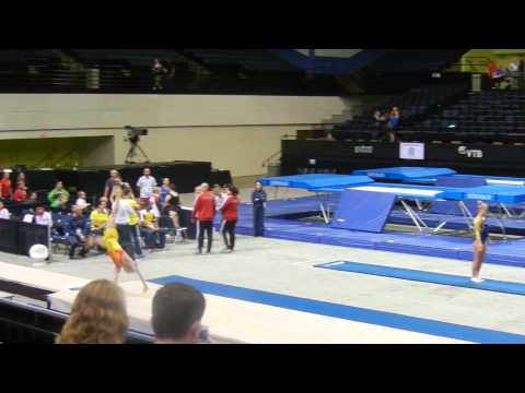 2014 Worlds Tumbling Wenchao Meng CHN 1st pass Prelims Men
