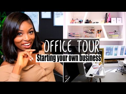 NEW OFFICE TOUR & WHAT I ACTUALLY DO FOR A JOB! & HOW TO START YOUR OWN BUSINESS ADVICE