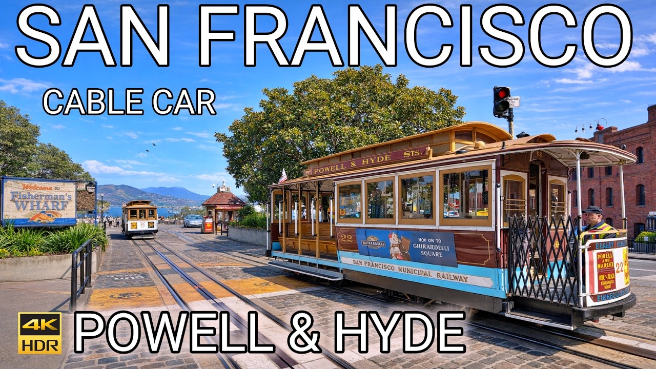 Powell & Hyde Calbe Car Scenic Full Ride | San Francisco USA 2026 4K 60 PFS