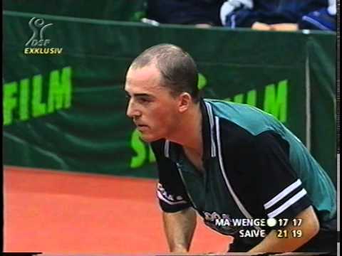 Tischtennis Bundesliga: Ma Wenge vs Philippe Saive April 99