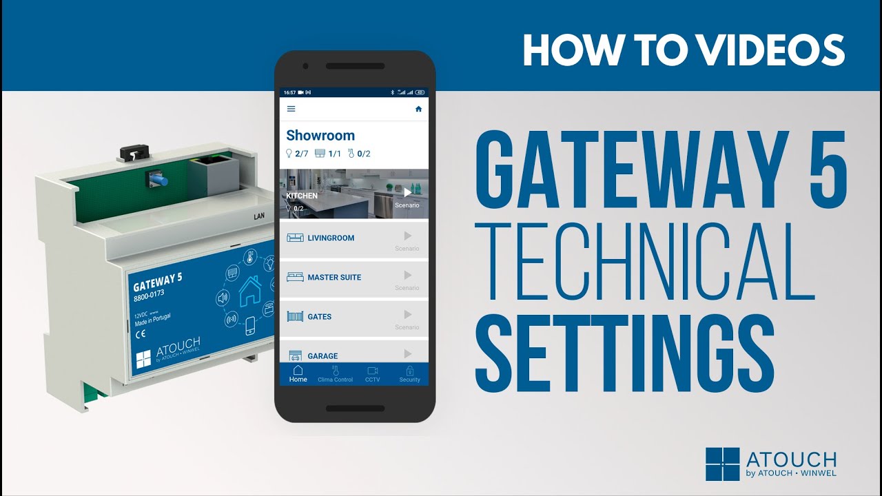 Visão geral das configurações via APP 5