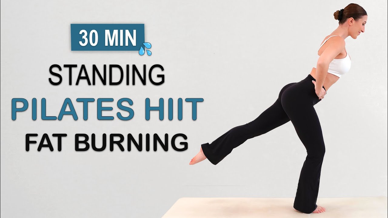 30 MIN Standing SWEATY PILATES HIIT Workout | Full Body Fat Burning, Lean Muscles, No Repeat - YouTube