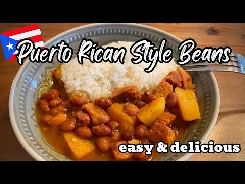 Authentic Puerto Rican Beans